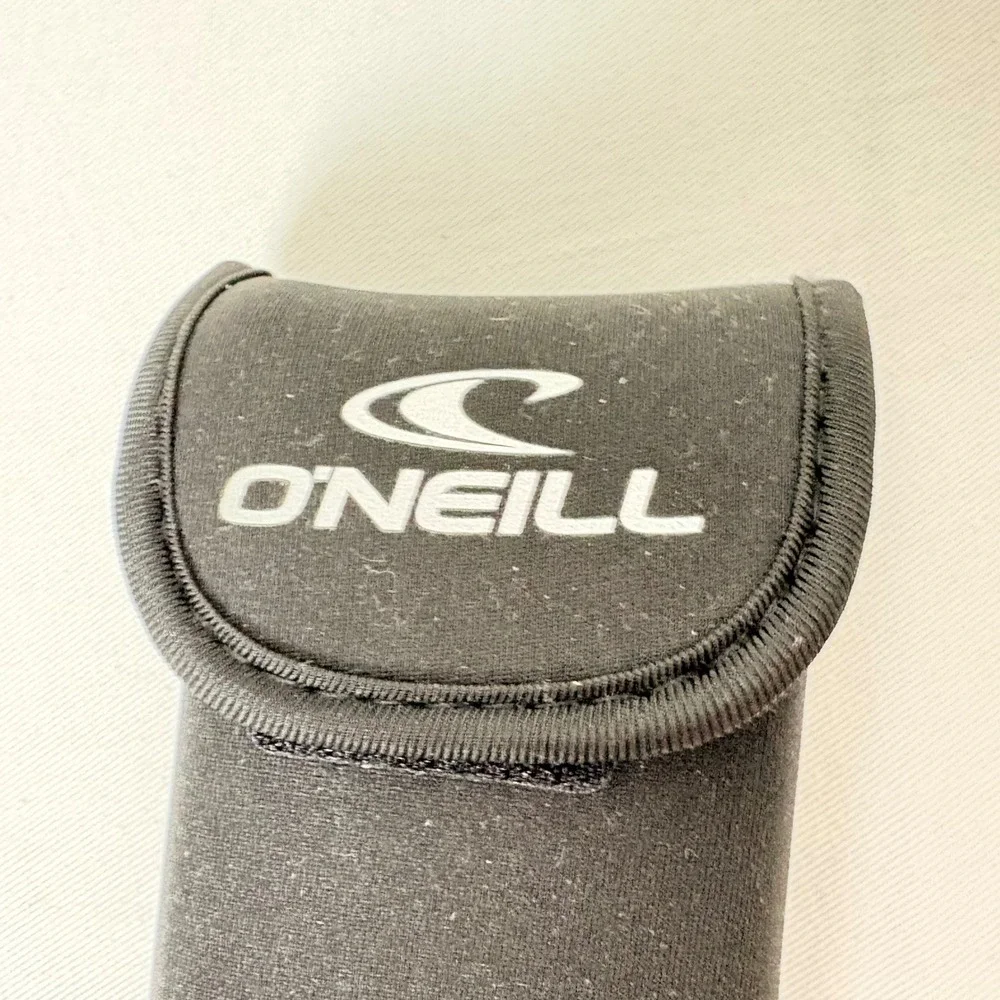 O'neill Black‎ Soft Sunglasses Case Hook and Loop Closure White Logo Accessory